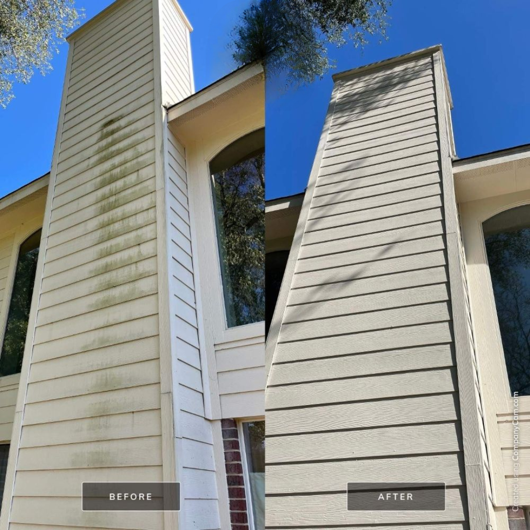 Commercial building facade cleaning